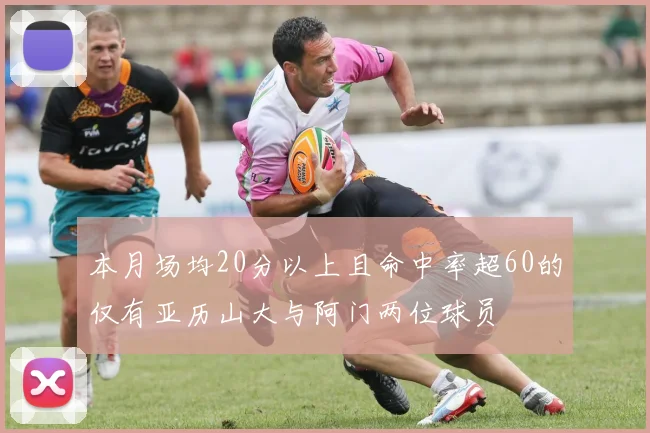 本月场均20分以上且命中率超60的仅有亚历山大与阿门两位球员